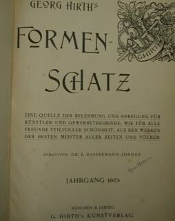 Formen Schatz. Eine quelle der belehrung und anregungfur kunstler und …