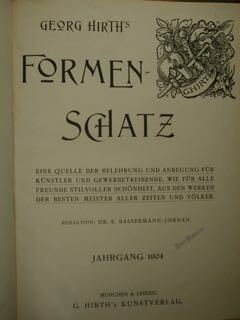 Formen Schatz. Eine quelle der belehrung und anregung fur kunstler …