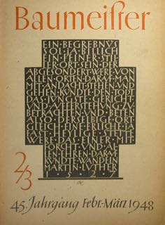 BAUMEISTER, 45. JAHRGANG - HEFT 2/3 - FEBRUAR/MÄRZ 1948