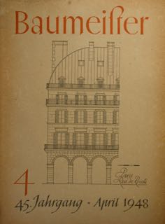 BAUMEISTER, 45. JAHRGANG - HEFT 4 - APRIL 1948