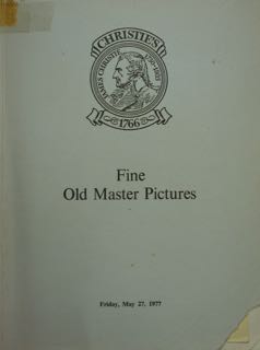 Fine Old Master Paintings. London, May 27, 1977.