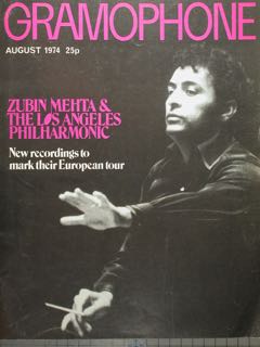GRAMOPHONE. AUGUST, 1974, VOL. 52, No. 615.