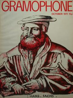 GRAMOPHONE. OCTOBER 1971, VOL. XLIX, No. 581