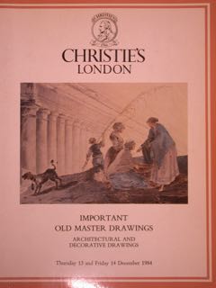 Important Old Master Drawings Architectural and Decorative Drawings. London, 13 …