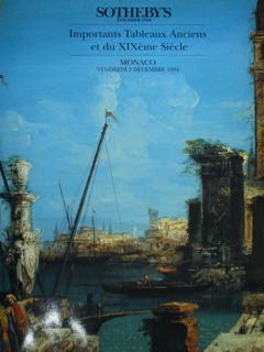Important Tableaux Anciens et du XIX Siecle. Monaco, Vendredi 2 …