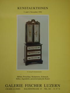 Kunstauktionen. Möbel, Glas, Porzellan, Skulpturen, Schmuck, Silber, Jugendstil, aussereuropäische Kunst; …