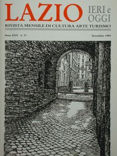 LAZIO. IERI E OGGI. RIVISTA MENSILE DI CULTURA ARTE TURISMO. …
