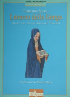 Leonora della Genga. Tacete: una voce di donna dal Trecento.