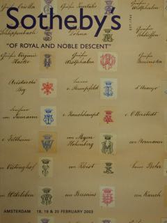 ' Of Royal and Noble Descent '. Amsterdam, 18, 19 …
