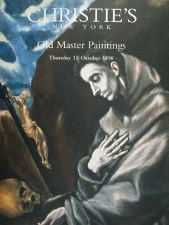 Old Master Paintings. New York, Thursday 15 December 1998.