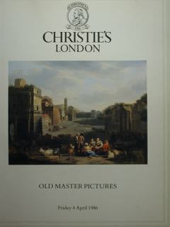 Old Master Pictures. London, Friday 4 April 1986.