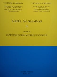 Papers on Grammar XI.