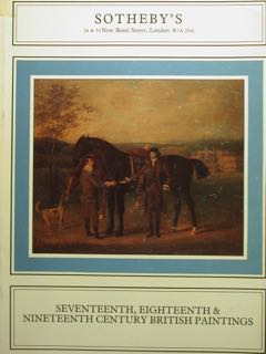 SEVENTEENTH, EIGHTEENTH AND NINETEENTH CENTURY BRITISH PAINTINGS. London, Wednesday, 6th …