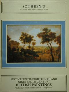 Seventeenth, Eighteenth & Nineteenth Century British Paintings. London, Wednesday, 10 …