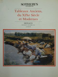 Tableaux Anciens, Du XIXe Siecle et Modernes. Monaco, Dimanche 9 …