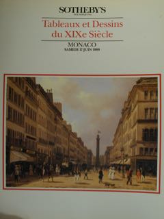 Tableaux et Dessins du XIX Siecle. Monaco, Samedi 17 Juin …
