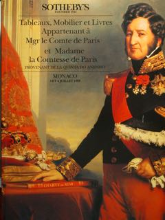 Tableaux, Mobilier et Livres Appartenant a Mgr le Comte de …