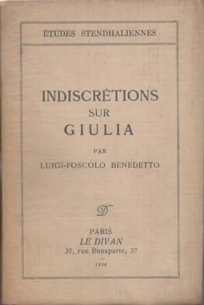 Indiscretions sur Giulia. Edition illustree de cinq gravures.