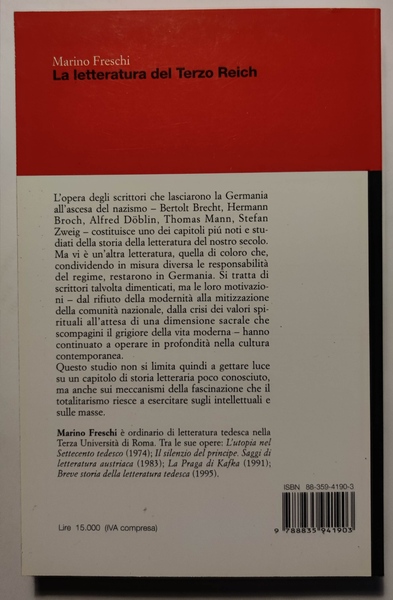 La letteratura del Terzo Reich.