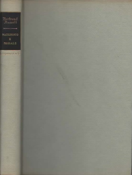 Matrimonio e morale.