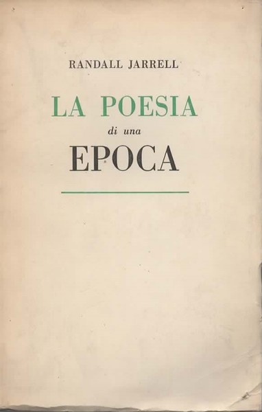 La poesia di un'epoca. Traduzione e note di Donatella Manganotti.