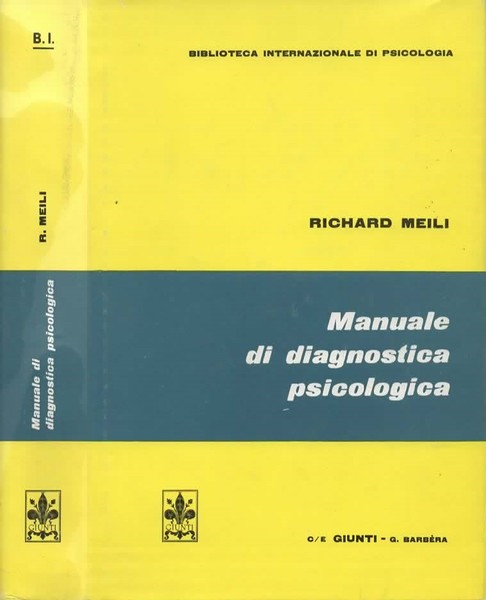 Manuale di diagnostica psicologica. Prima ristampa.