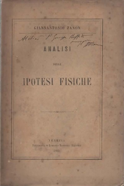 Le ipotesi fisiche analizzate da Giannantonio Zanon.