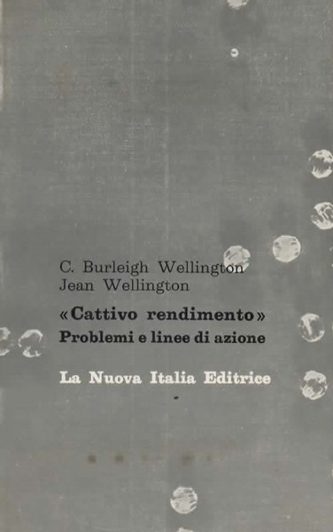 Cattivo rendimento. Problemi e linee di azione.