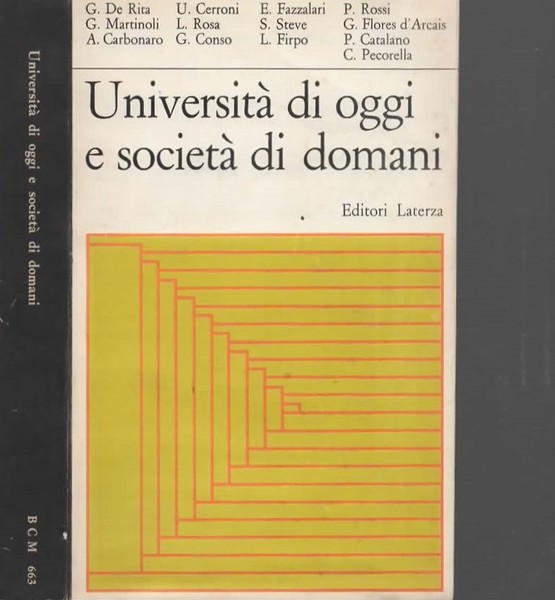 Università di oggi e società di domani. Studi e ricerche …