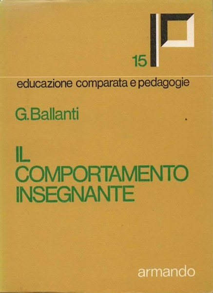 Il comportamento insegnante.