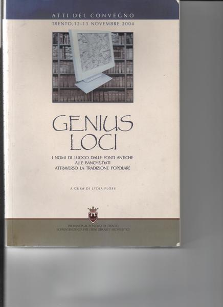 Genius Loci. I nomi di luogo dalle fonti antiche alle …