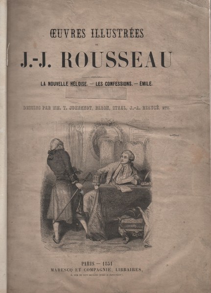 OEUVRES ILLUSTRÉES DE J. J. ROUSSEAU. LA NOUVELLE HELOISE. - …