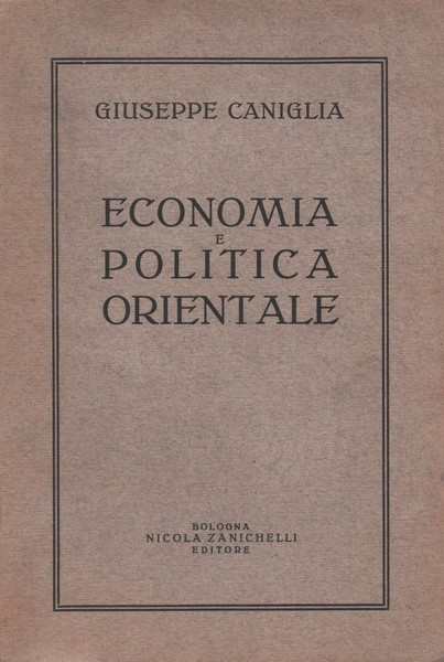 Economia e Politica Orientale.