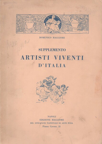 ARTISTI VIVENTI D'ITALIA. SUPPLEMENTO.