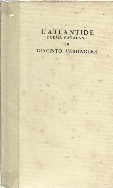 L'Atlantide. Poema catalano.