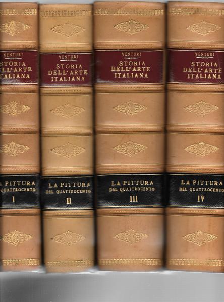 Storia dell'arte italiana. vol. VII: La pittura del quattrocento. 4 …