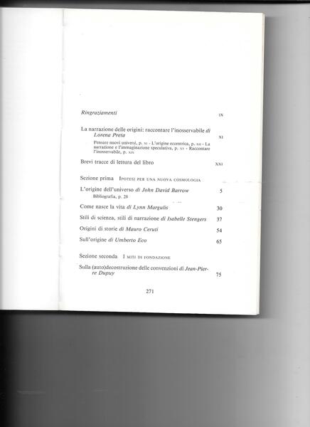 La narrazione delle origini. Saggi di Atlan, Barrow, Ceruti, Detienne, …