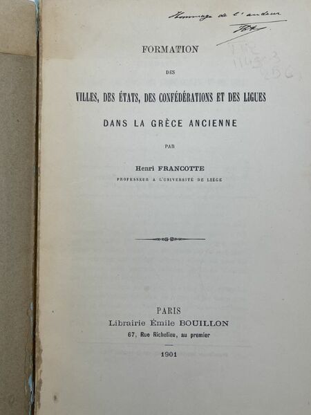 Formation des villes, des états, des confédérations et des ligues …