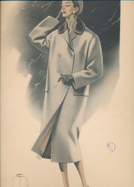 Elégance de Vienne. 32. Costumes - manteaux classiques. Hiver 1959