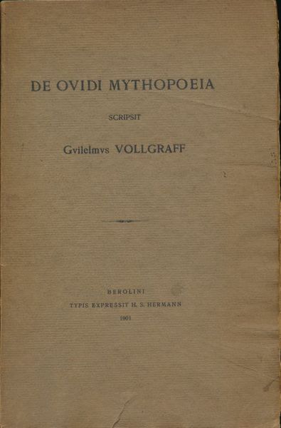 De Ovidi Mythopoeia
