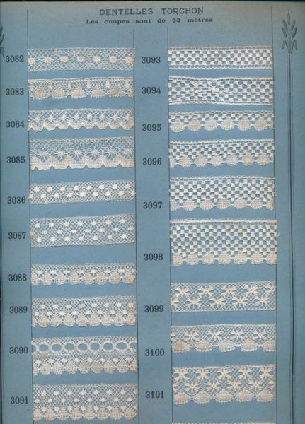 Catalogues de Fabricant de Dentelles et Broderies
