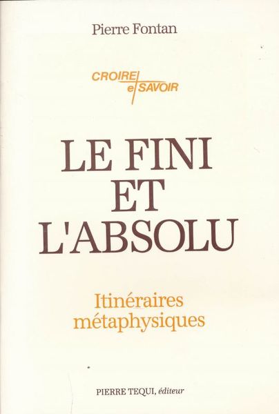 Le fini et l'absolu. Itinéraires métaphysiques
