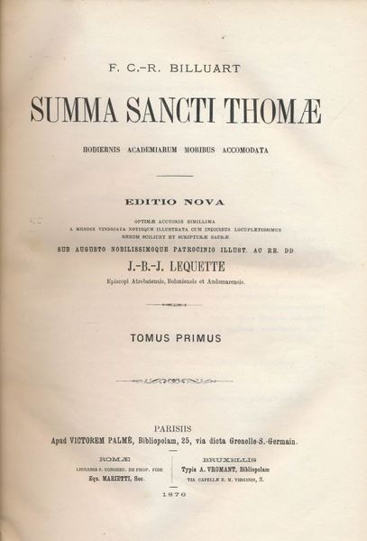 Summa Sancti Thomae. Hodiernis academiarum moribus accomodata
