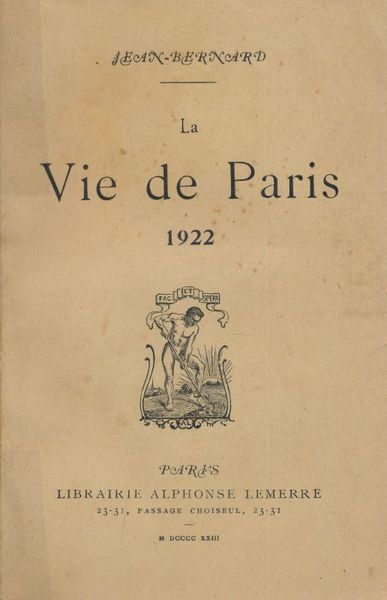 La Vie de Paris. 1922