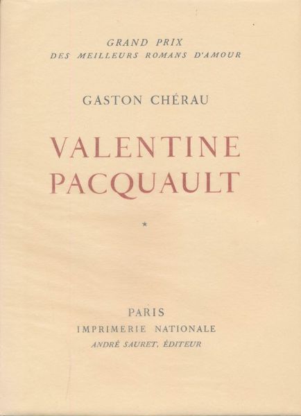 Valentine Pacquault. 2 volumes complet