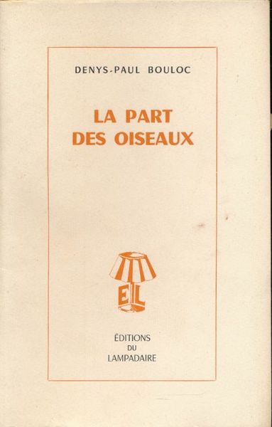 La part des oiseaux