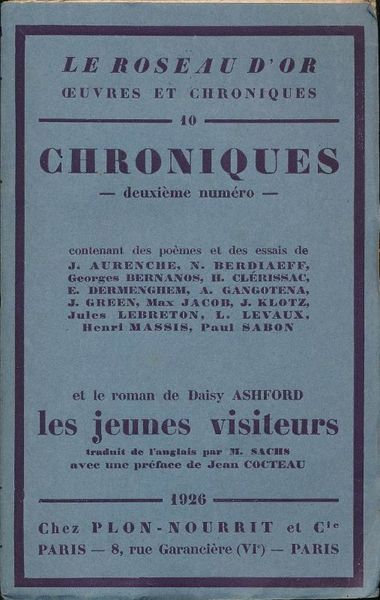 Chroniques. Deuxième numéro