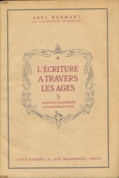 L' Ecriture a travers les ages