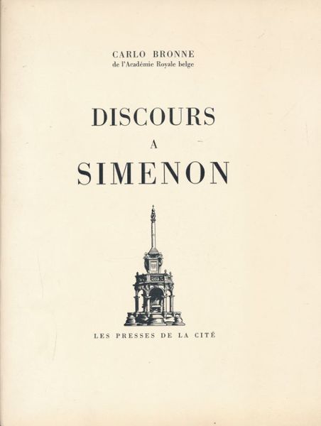 Discours à Simenon