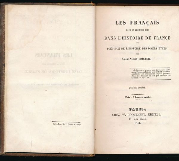 Les Français pour la première fois dans l'Histoire de France …